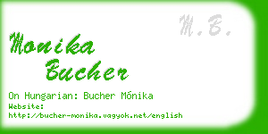 monika bucher business card